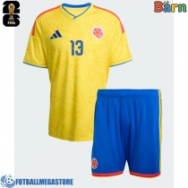 Fotballdrakt Barn Colombia Yerry Mina #13 Hjemmedraktsett VM 2026 Kortermet (+ Korte bukser)
